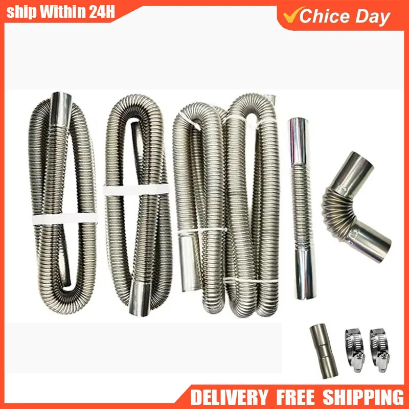 Diesel Heater Silencer Muffler - 60cm-300cm Air Diesel Parking Heater Stainless