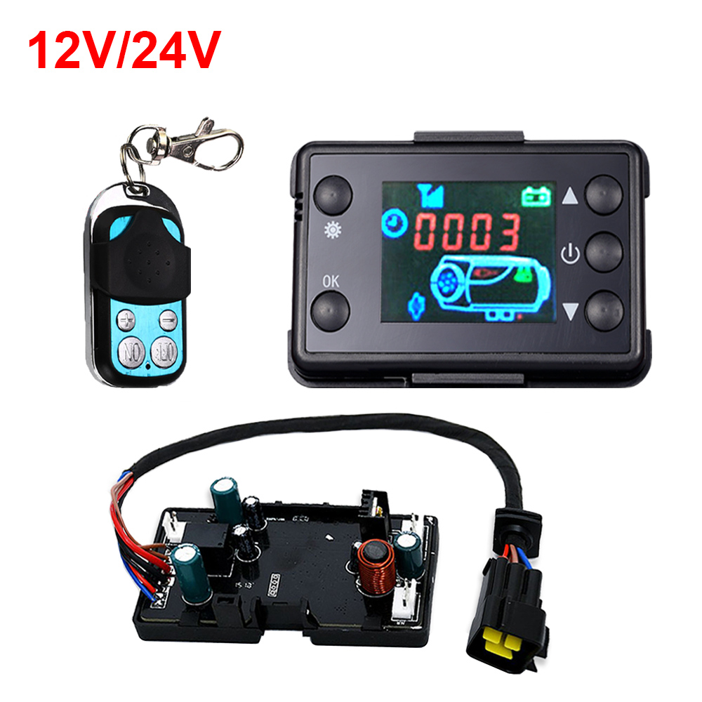 Parking Heater Remote Control Kit - 12/24V Sưởi Xe Hơi Màn Hình