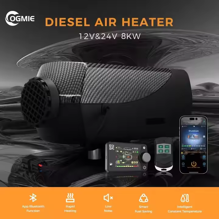 5KW All-On-One Diesel Air Heat - đánh giá và giá Air Diesel Heater 5Kw Bluetooth