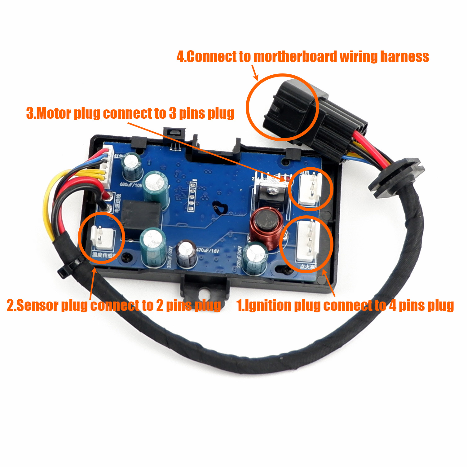 12V / 24V 2KW 3KW 5KW 8KW Air  - đánh giá và giá Diesel Air Heater Motherboard