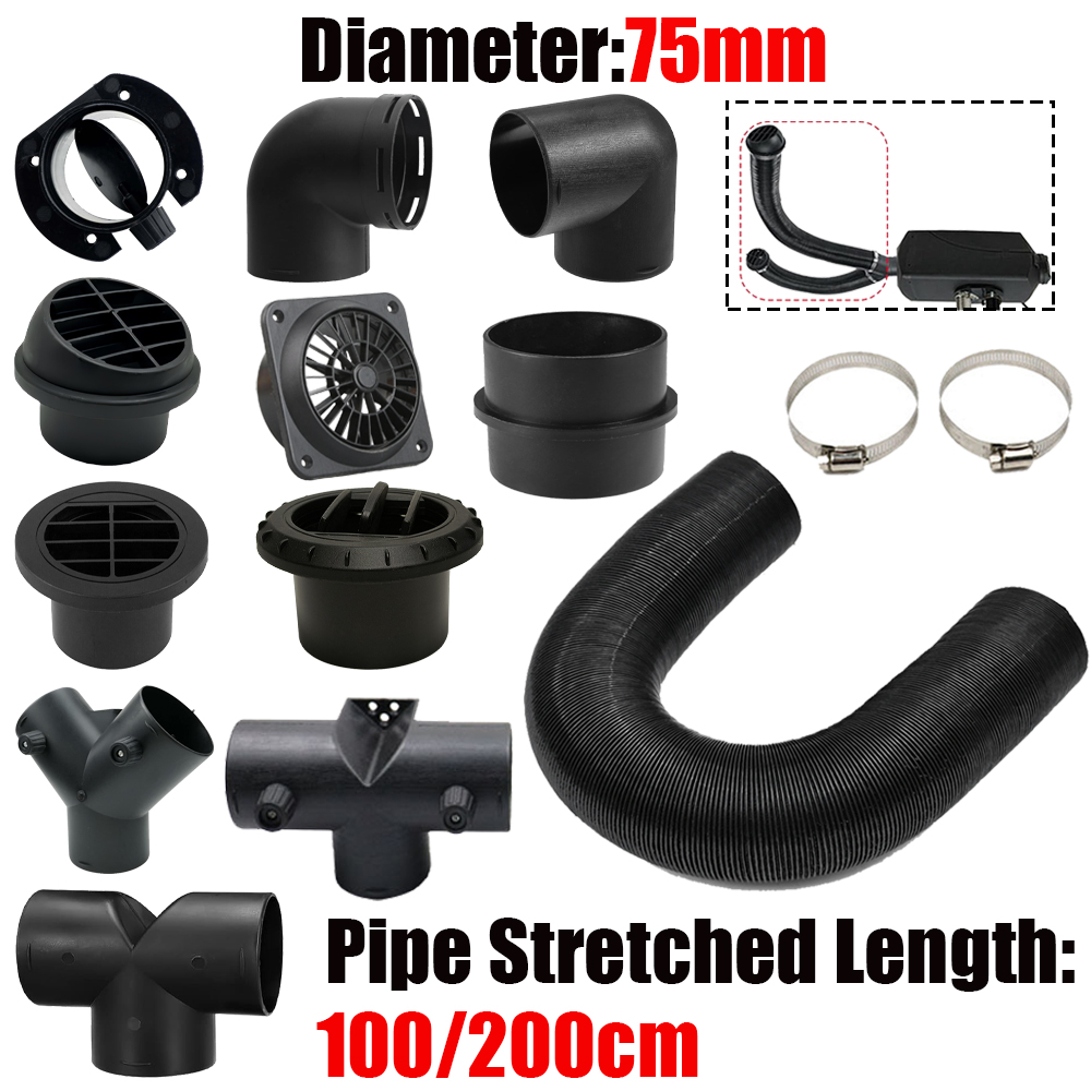 75mm Diameter 1/2M Length Air  - đánh giá và giá Diesel Heater Silencer Muffler