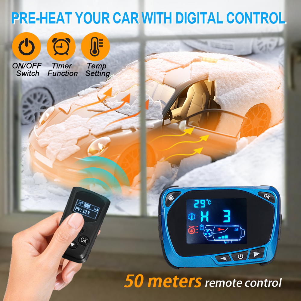 2-8KW 12V&24V&220V Car Diesel  - đánh giá và giá Diesel Parking Heater 8Kw 24V