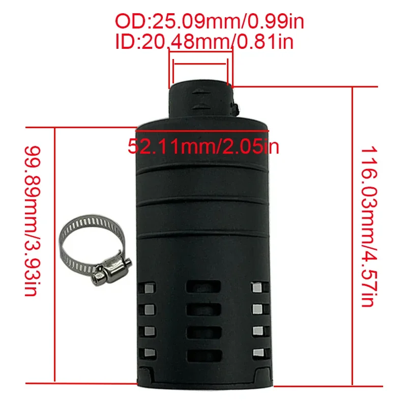 4X 25mm Car Auto Air Diesel Pa - đánh giá và giá Diesel Heater Silencer Muffler
