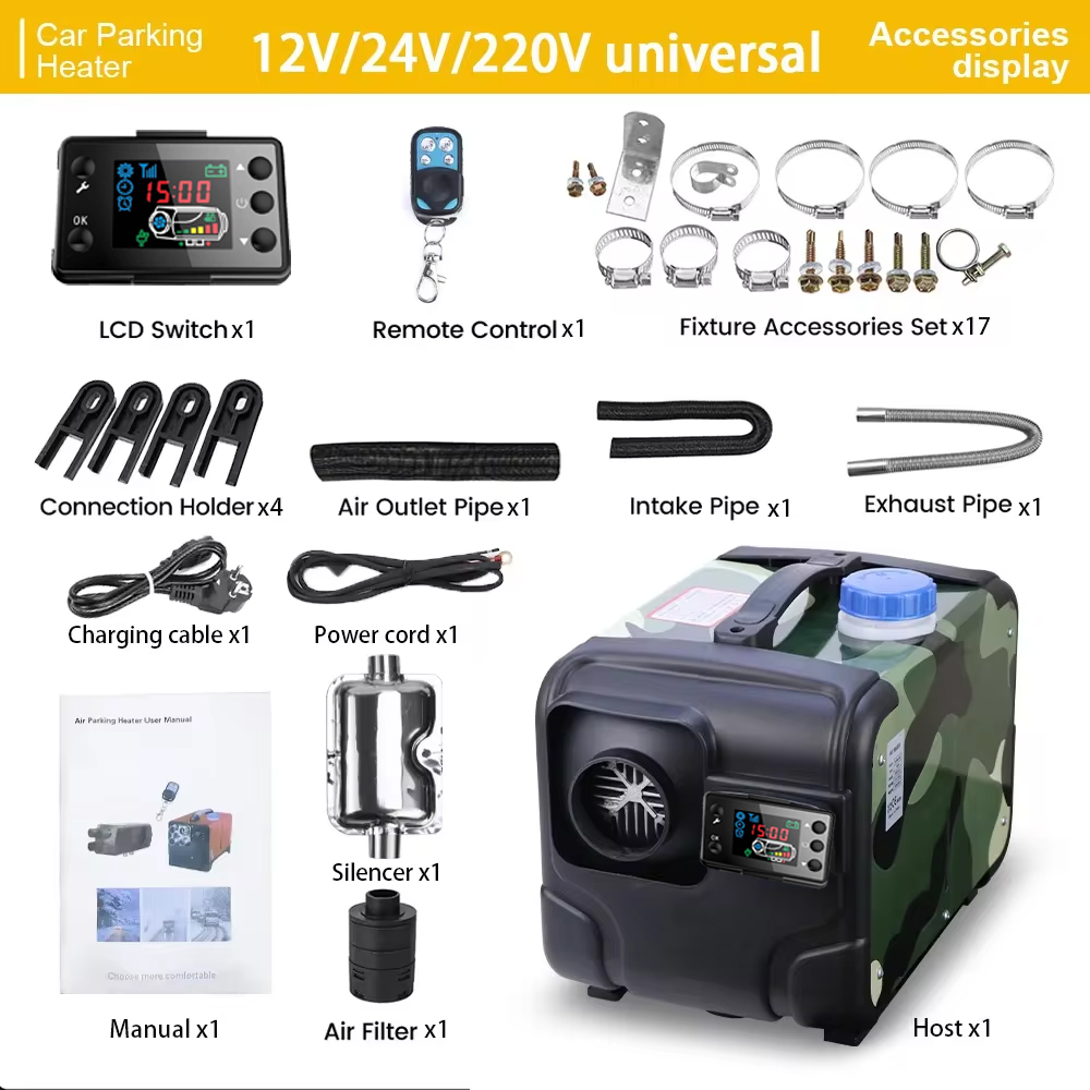 12V 24V 5000W Car Heater Air D - đánh giá và giá 12V Diesel Heater With Remote