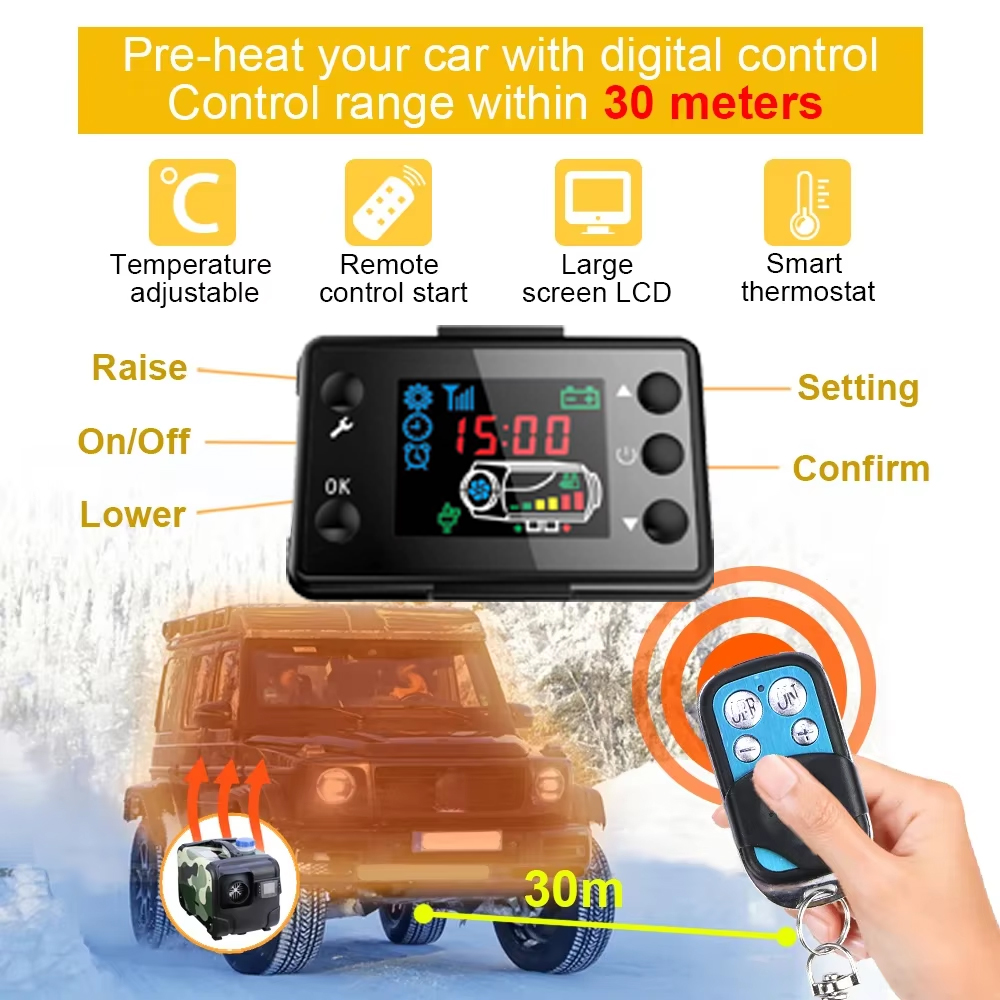 12V 24V 5000W Car Heater Air D - đánh giá và giá 12V Diesel Heater With Remote