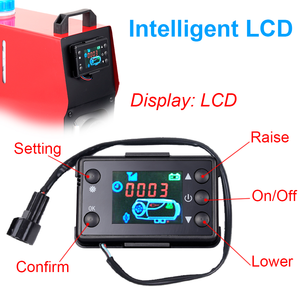 12/24V Sưởi Xe Hơi Màn Hình LC - đánh giá và giá Parking Heater Remote Control Kit