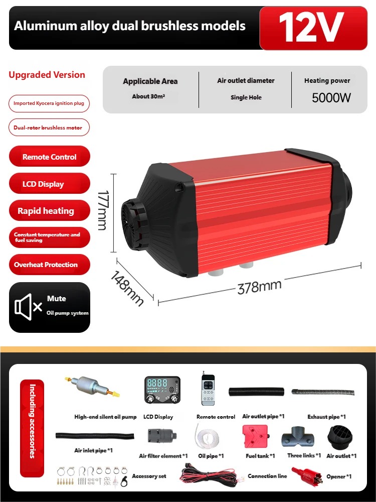12V 5KW Split Air Heater Truck - đánh giá và giá Parking Heater Remote Control Kit
