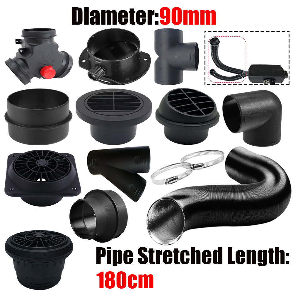90mm Diameter 1.8M Length Air  - đánh giá và giá Diesel Heater Ducting Kit