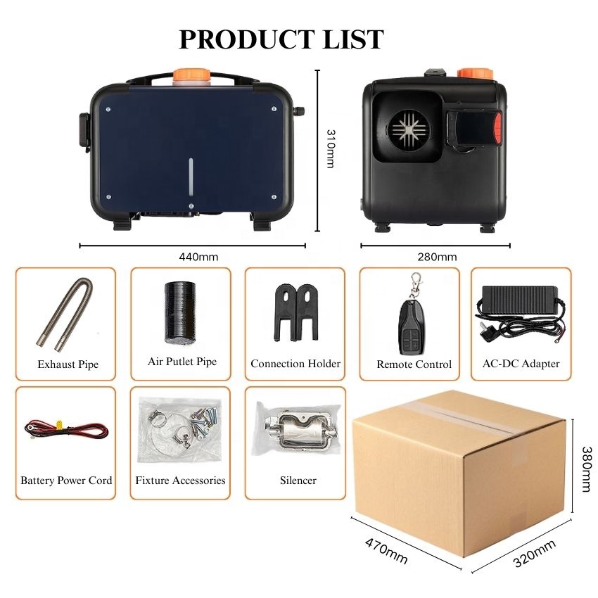 Hot Sale 12V/24V 110-240V All  - đánh giá và giá Diesel Heater 8Kw Rv Camper